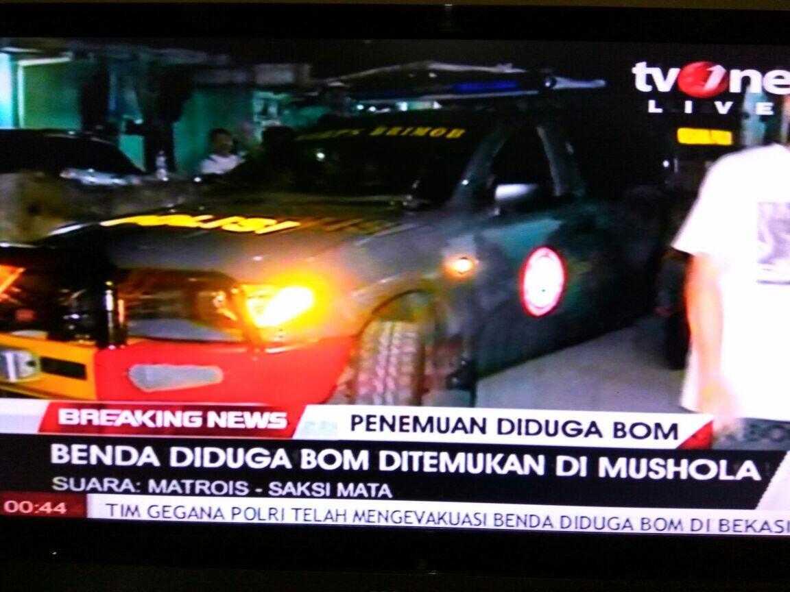 Benda Diduga Bom Ditemukan di Jatiwaringin Bekasi