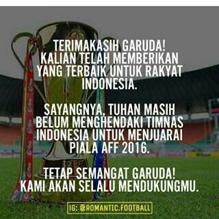 Indonesia Kalah, Thailand Juara Piala AFF 2016