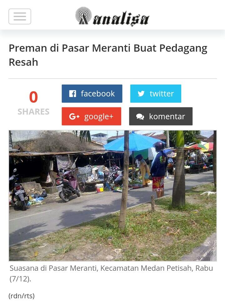 Preman di Pasar Meranti Buat Pedagang Resah