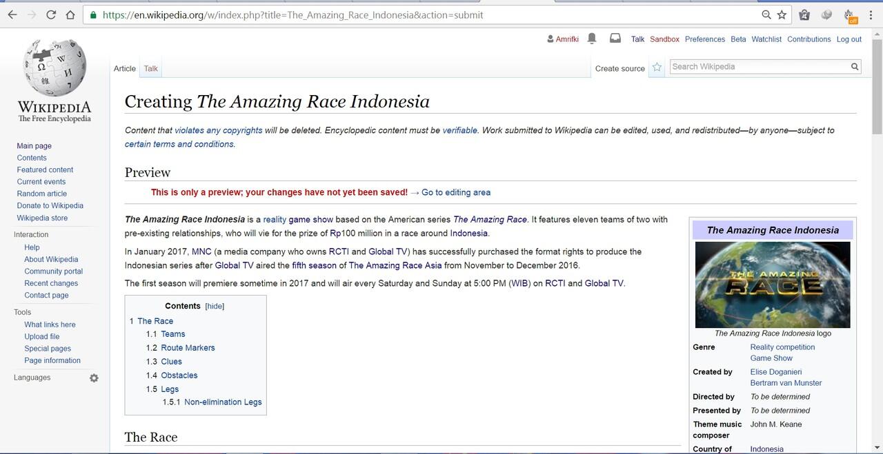 &#91;Reality Show&#93; Suggestion: The Amazing Race Indonesia... please..!!!