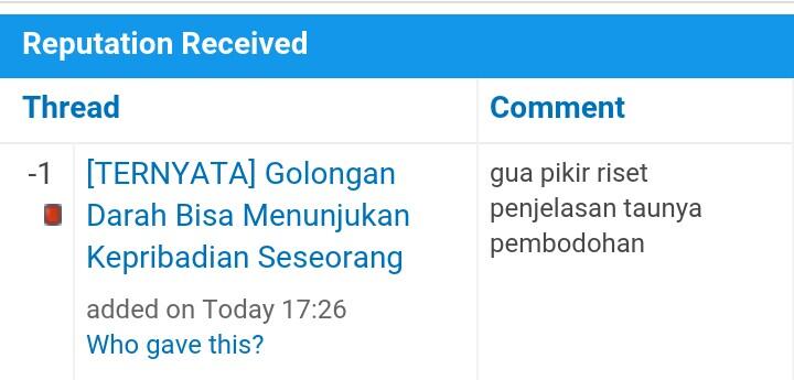 &#91;TERNYATA&#93; Golongan Darah Bisa Menunjukan Kepribadian Seseorang