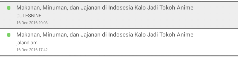 Makanan, Minuman, dan Jajanan di Indosesia Kalo Jadi Tokoh Anime