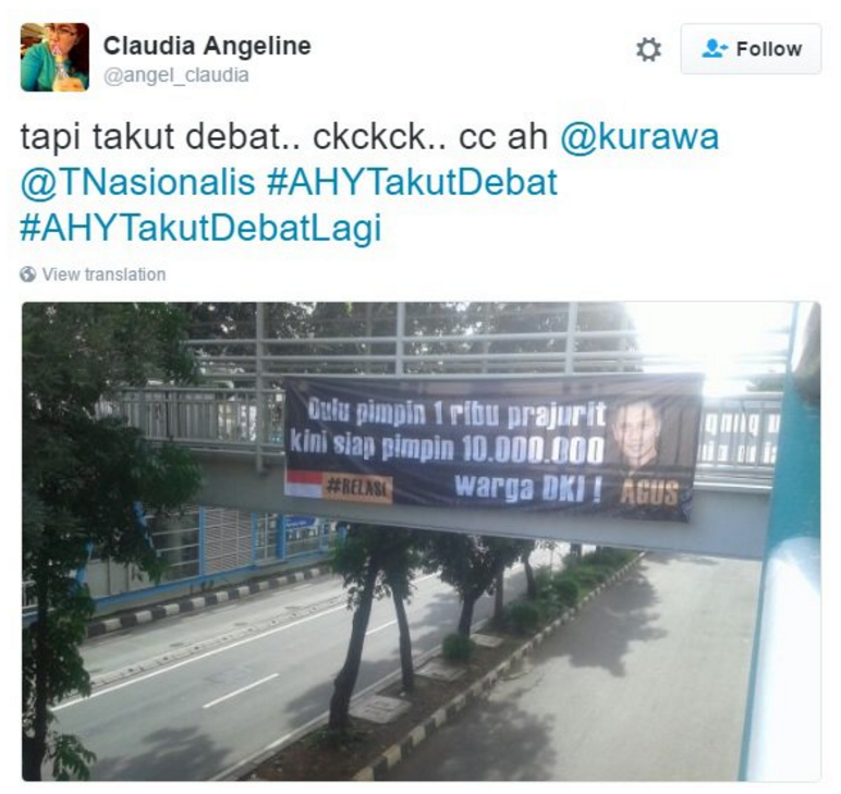 Meme-meme Lucu Ini Sindir Agus yang Tak Ikut Debat Cagub