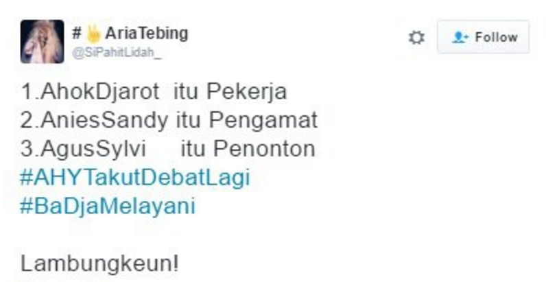 Meme-meme Lucu Ini Sindir Agus yang Tak Ikut Debat Cagub