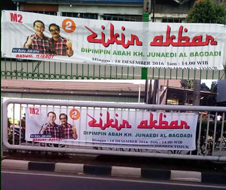 Junaedi Albaghdadi Kesal Zikir Akbar yang Dipimpinnya Dipolitisir Tim Ahok-Djarot