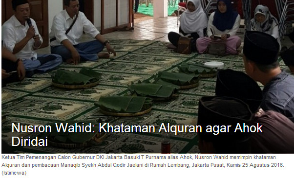 Junaedi Albaghdadi Kesal Zikir Akbar yang Dipimpinnya Dipolitisir Tim Ahok-Djarot