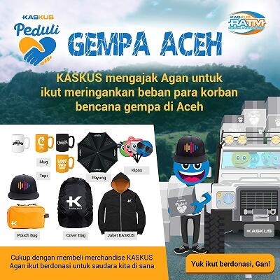 Beramal Untuk Aceh Dengan Beli Official Merchandise KASKUS