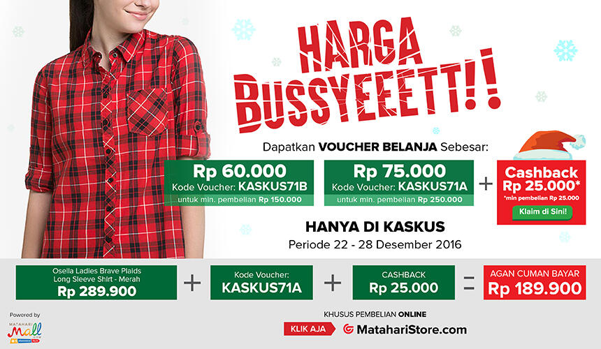 Cuma di MatahariStore.com GanSis Bisa Bergaya dengan Dana Alakadarnya
