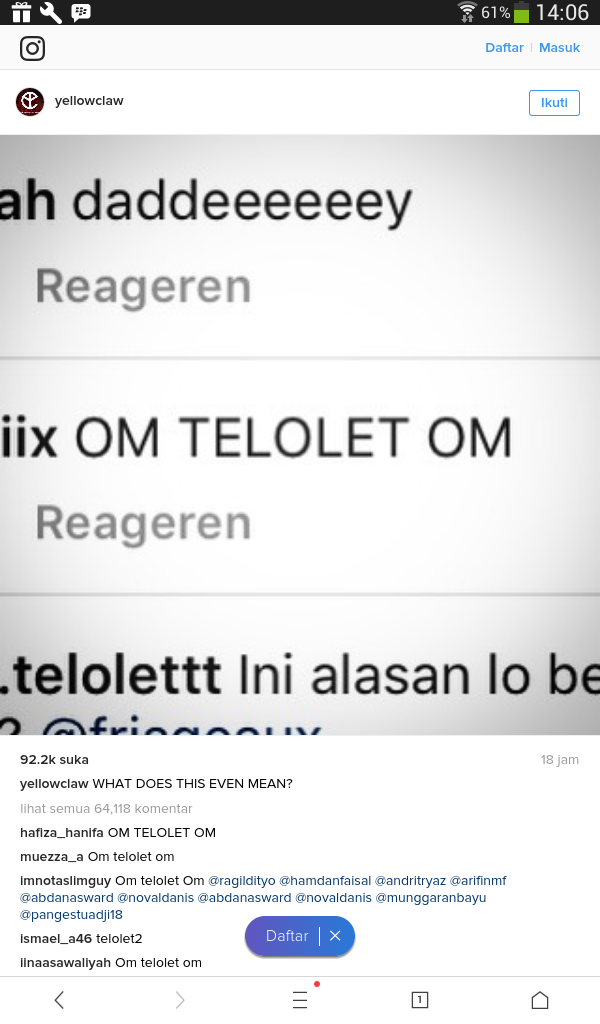 Virus &quot; Om telolet om &quot;