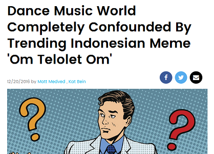 Fenomena OM TELOLET OM Sudah Sampai Ke ''Billboard''