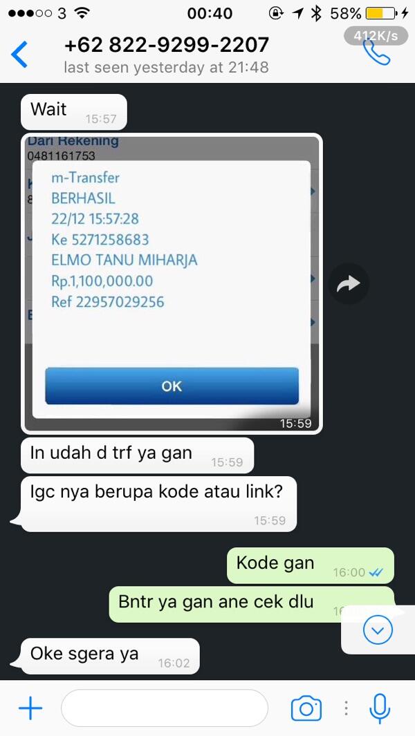 Hati2 penipuan
