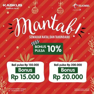 &#91;Official Promo&#93; Ada Bonus Pulsa Telkomsel Lagi dari ePulsa KASKUS!