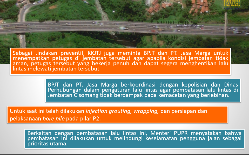 Jembatan Cisomang Bergeser 53 Cm, Menteri PU: Mobil Kecil Boleh Lewat
