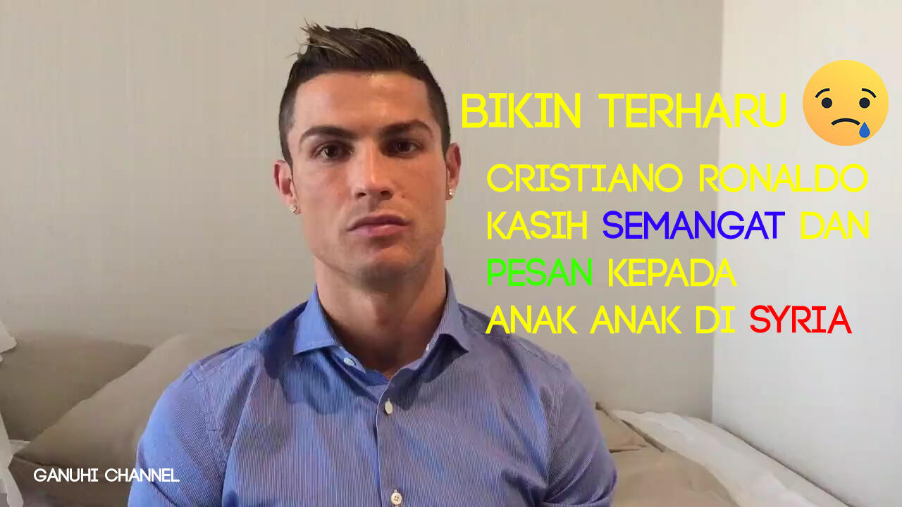 Bikin Terharu Gan , Ronaldo Kasih Semangat Dan Pesan Kepada Anak-Anak Di Suriah