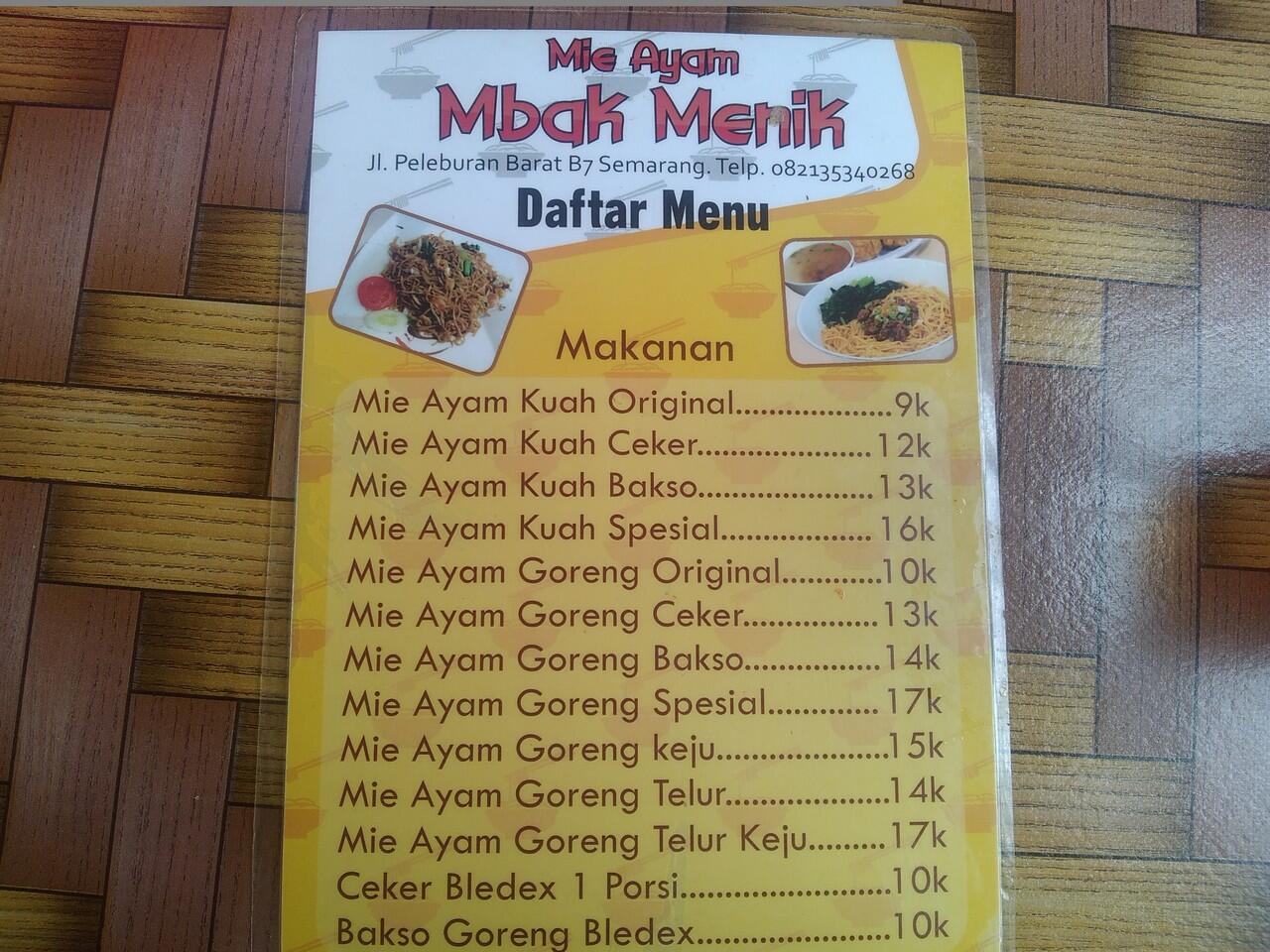 Kesdoe Food Adventure : Mie Ayam Mbak Menik ( Pleburan Undip )