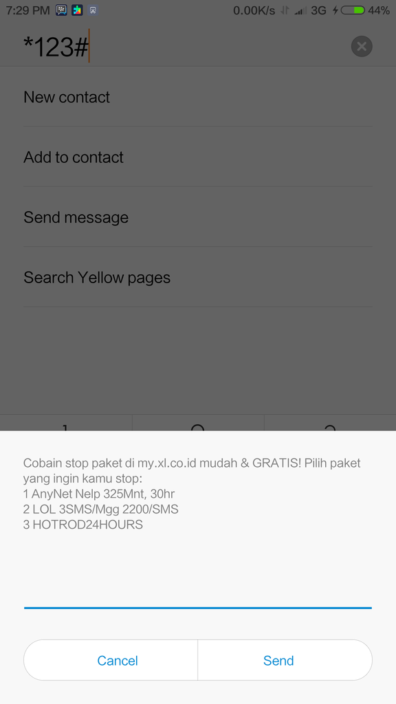Info kartu XL