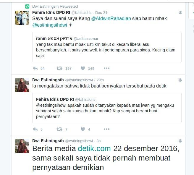 Dwi Estiningsih Bantah Pernyataan Pengacara Soal Minta Maaf ke Pelapor