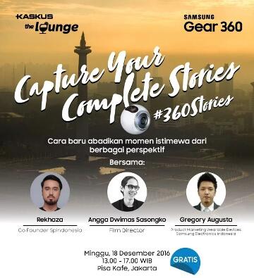 &#91;FR KTL Samsung Gear 360&#93; Keseruan Kita Di Kaskus The Lounge With Samsung Gear 360