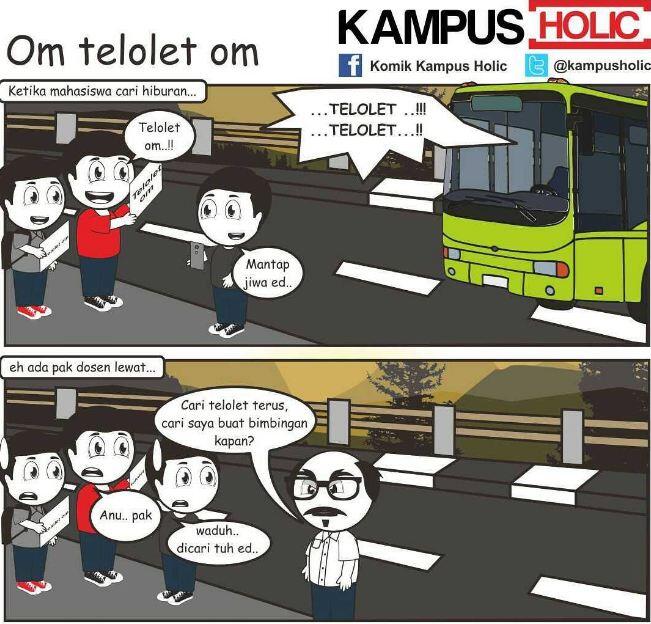 15 Komik strip 'Om telolet Om' ini siap bikin kamu ketawa puas