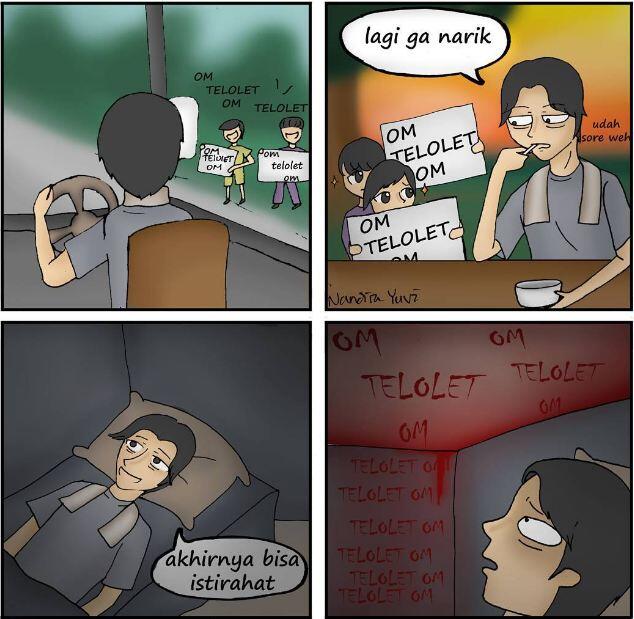 15 Komik strip 'Om telolet Om' ini siap bikin kamu ketawa puas