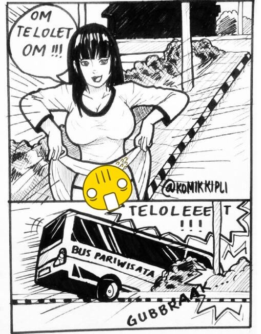 15 Komik strip 'Om telolet Om' ini siap bikin kamu ketawa puas