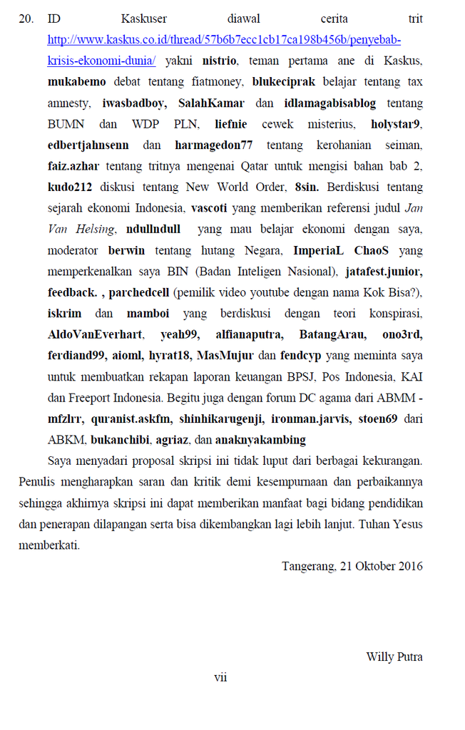 Ucapan Terimakasih untuk Kaskuser Dari willyahox