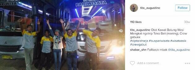 Kenalkan Tita Eka Agustine, Sopir Bus Telolet Cantik