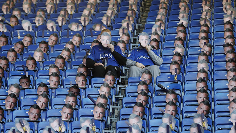 "Wajah Vardy" Hiasi Kursi Penonton Laga Leicester City vs Everton ada apa ya?