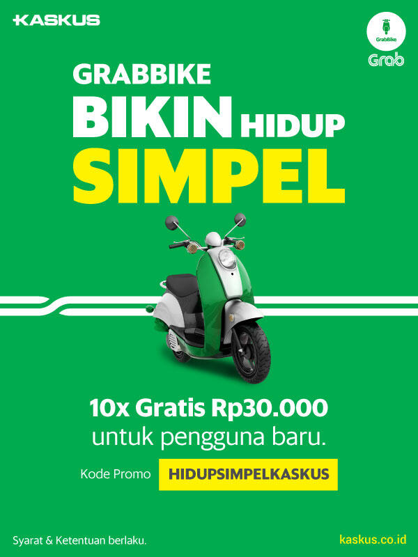 Diskon dan Bonus Pulsa Naik GrabBike Pakai HIDUPSIMPELKASKUS!