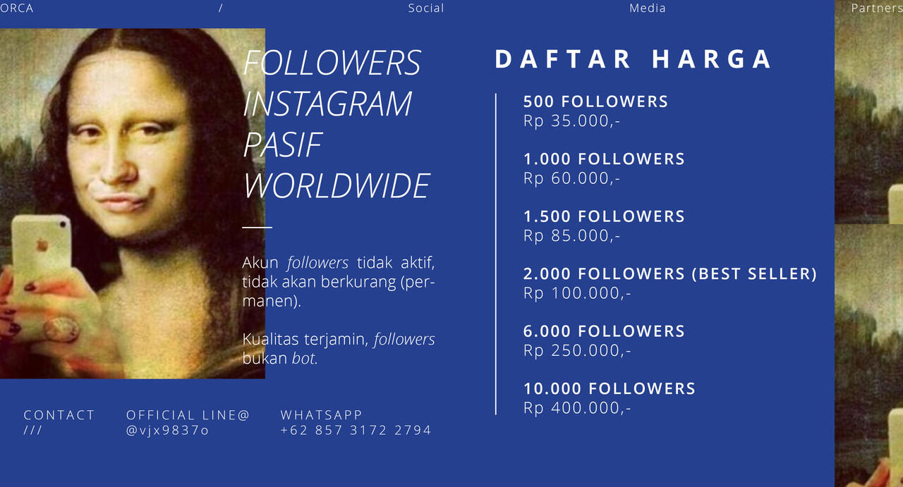 Follower Instagram Worldwide Pasif