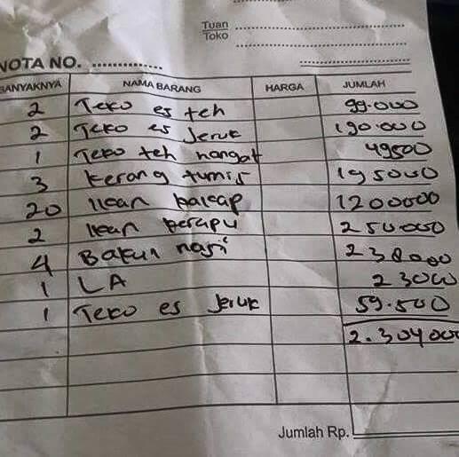 Heboh! Makan Seafood di Pantai Bandengan Bayar Rp2,3 Juta