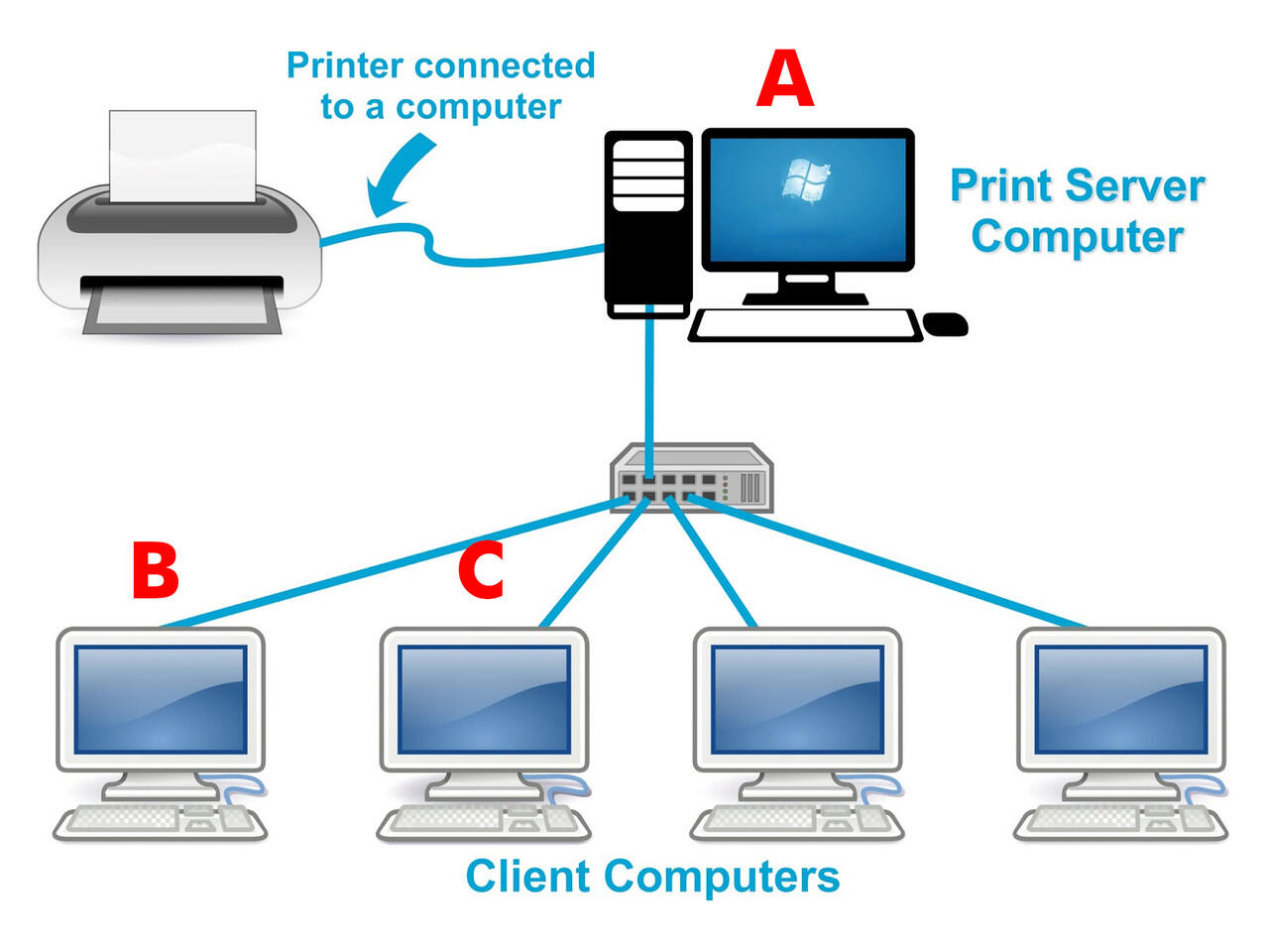 Shared printer. Размер сетевого принтера. Print share. Com via lan.