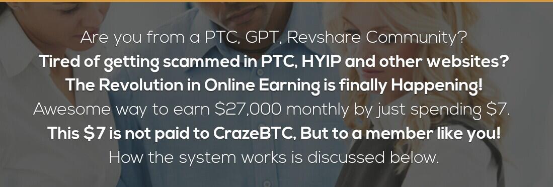 &#91;CrazeBTC&#93; Peluang penghasilan sampai 38 BTC launching 1 Januari 2017 +Anti Scam