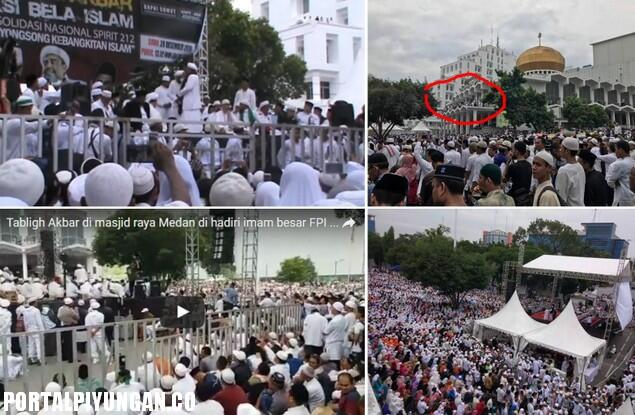 Merinding! Puluhan Ribu Warga Medan Padati Tabligh Akbar Habib Rizieq