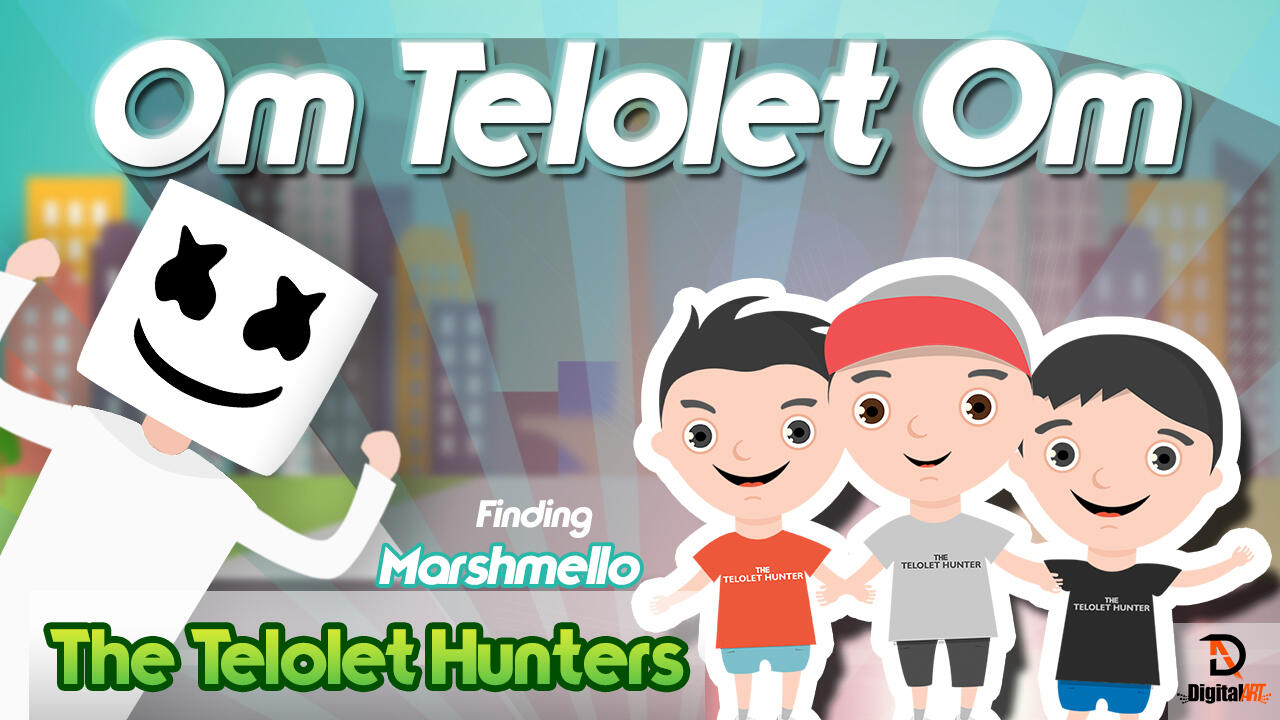 Om Telolet Om - The Telolet Hunter by Digital Art ft Dj Marshmello Remix &#91;Animation&#93; 