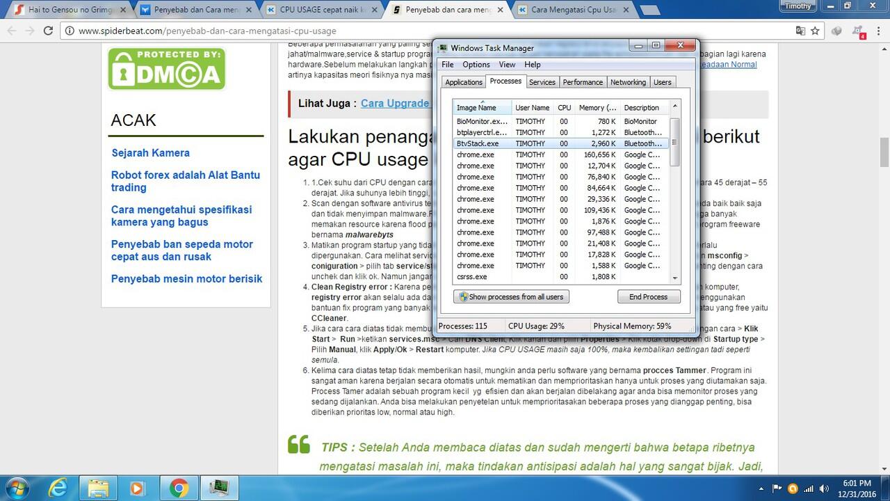 &#91;HELP&#93; CPU Usage 100%