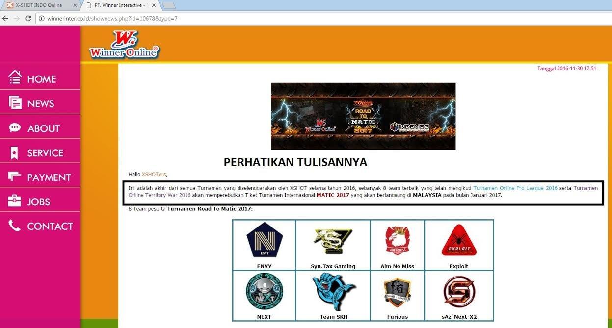 SURAT TERBUKA UNTUK WINNER INTERACTIVE