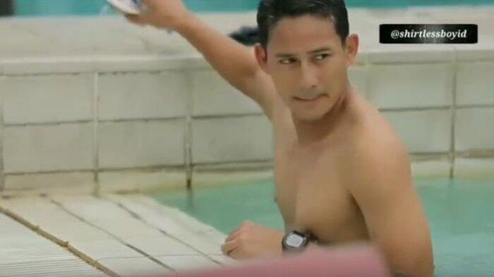 Sandiaga Uno Berenang - Jadi Viral di Media Sosial, Perhatikan Lengannya!