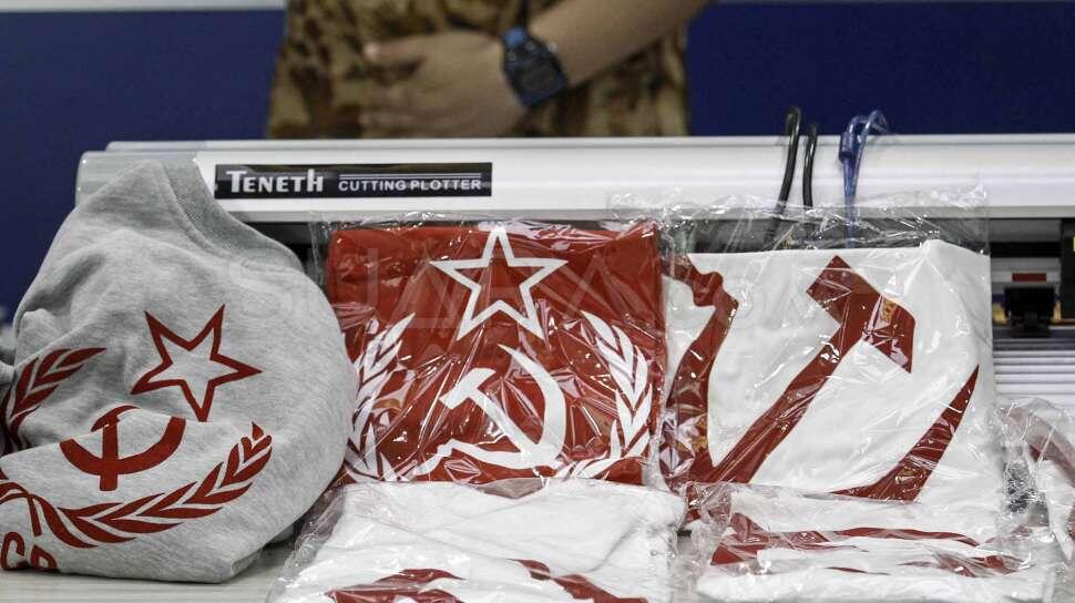 Bareskrim Rilis Penjual Kaus Palu Arit