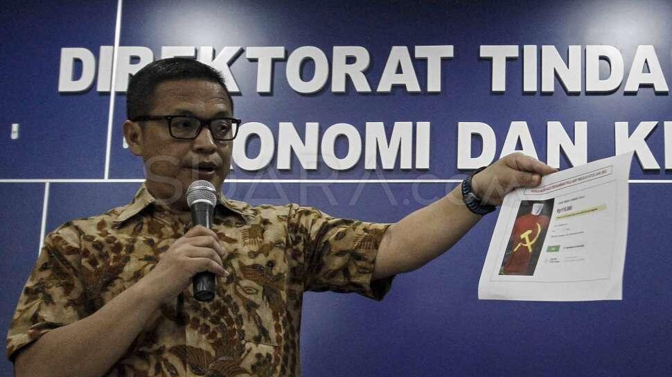 Bareskrim Rilis Penjual Kaus Palu Arit