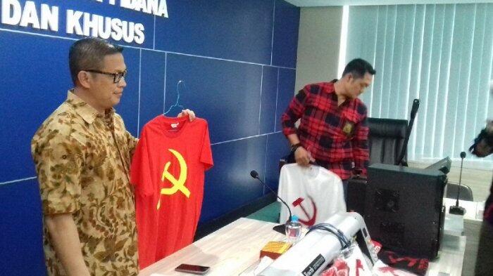 Bareskrim Rilis Penjual Kaus Palu Arit