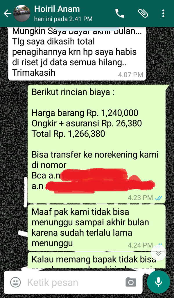 SURAT TERBUKA UNTUK HOIRIL ANAM a.k.a Achilless