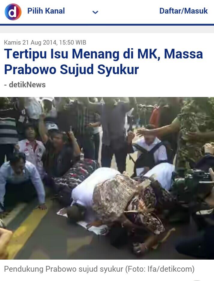 Prabowo: Saya Juga Korban Hoax