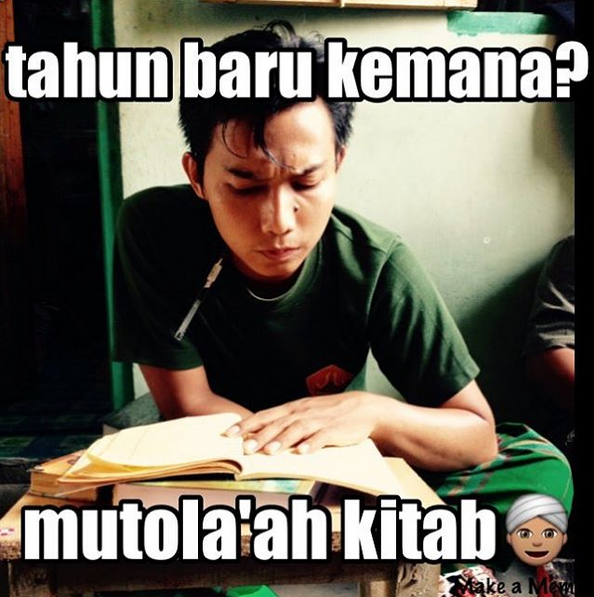30 Meme kebiasaan santri ini dijamin bikin agan ketawa nggak berhenti 