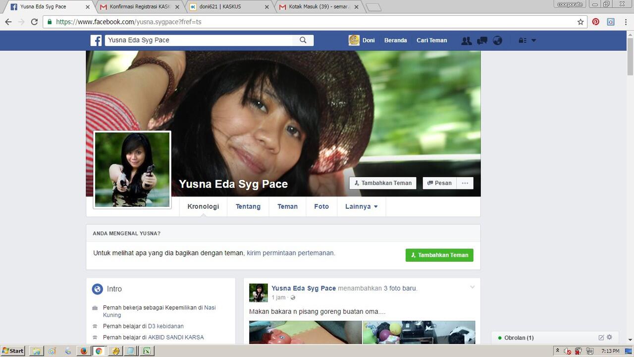 SURAT TERBUKA BUAT YUSNA EDA ( FB yusna eda syg pace )