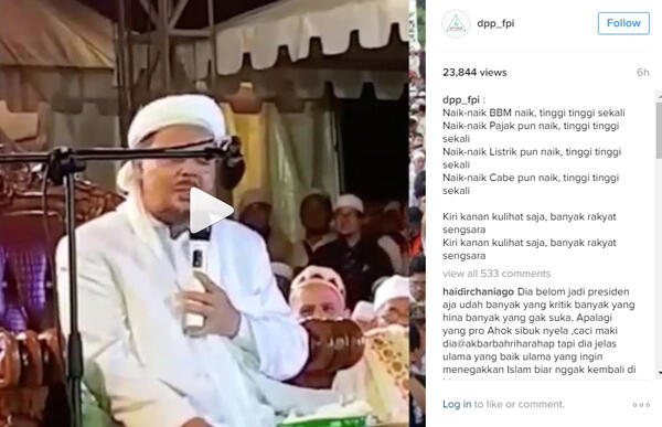 Habib Rizieq: Mau Lagu Baru Nggak...