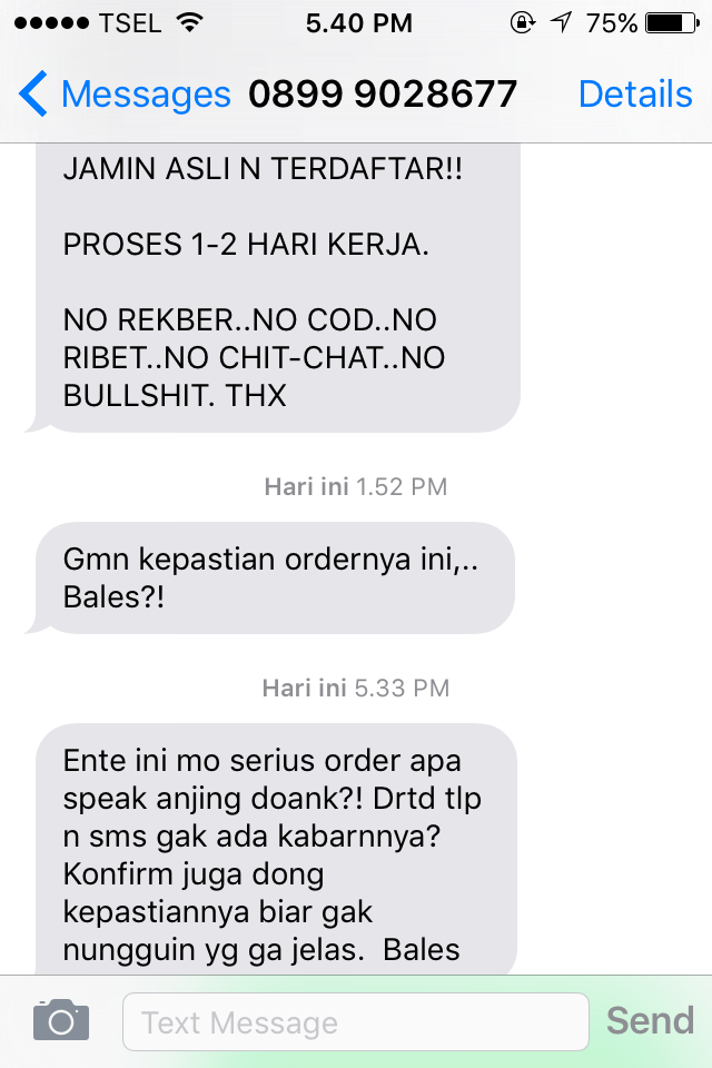 Seller kok Begini?