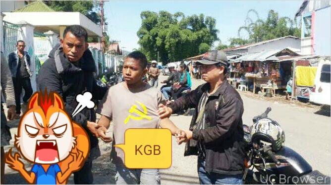 Amankan Pemuda Gunakan Kaos Berlambang Palu Arit