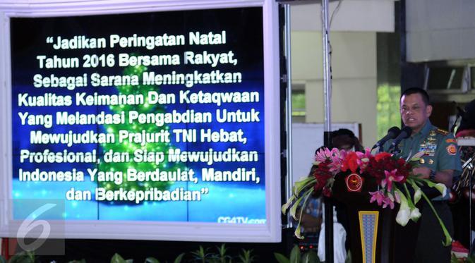 PANGLIMA TNI HADIRI PERAYAAN HARI NATAL BERSAMA 3000 PRAJURIT