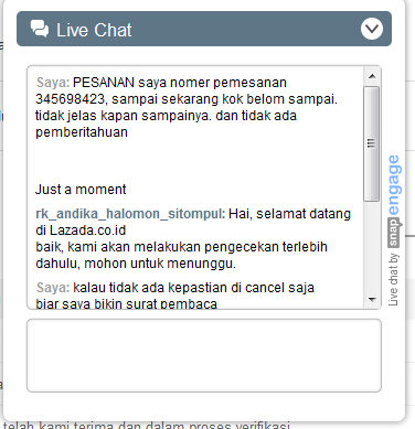 Buruknya layanan Lazada
